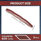 6 Pcs Sanding Belts 2 x 72 Inch 600 Grit Aluminum Oxide Abrasive Sandpaper for Belt Sander Metal Grinding Wood Working Weld Rust Removal