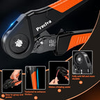 Preciva Ferrule Crimping Tool Kit - AWG 28-5 (0.08-16mm²) Hexagonal Ferrule Crimper with 950Pcs Single and 350Pcs Twin Ferrules Connectors, Self-Adjustable Ratchet Ferrule Terminals Crimping Tool