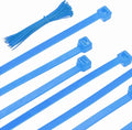PATIKIL Cable Zip Ties 14 Inch, 100 Pcs Self-Locking Nylon Wire Tie Wraps Heavy Duty Cord Management with 50 lbs Tensile Strength for Indoor and Outdoor, Blue (0.2" W)