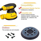 5-Inch Hook and Loop Replacement Sander Pad,Fit for DWE6423,DWE6423K,DWE6421,DWE6421K,DCW210B,Compatible with DEWALT Random Orbit Sander DWE64233, N329079 Parts