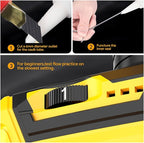 Cordless Caulking Gun Compatible with DeWalt 20V Max Battery (Tool Only) 10oz Electric Caulking Gun with Anti-Drip, 6-Speed,LED Light – Ideal for Sealing, Filling & Repairing Windows, Bathrooms