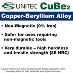 CS Unitec Screwdriver Phillips Head Non-Sparking, Non-Magnetic, Corrosion Resistant Type 1 (3mm) x 3-3/16" Round Shank TUV Certified EX803-1B