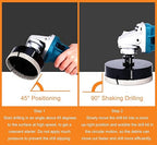 5 Inch Diamond Hole Saw, 125mm Tile Hole Saw Drill Bit Diamond Tipped for Granite Marble Ceramic Glass Porcelain Quartz Tiles Stones Countertop, Core Drill Bits with 5/8-11 Thread for Angle Grinders