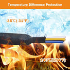 2:1 Ratio Flat Heat Shrinkable Braided Sleeving,Electrical Insulating Tubing,Durable Automotive Fabric Harness Shrinking Sheath (3/4"-20ft)