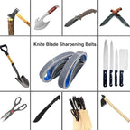 24 PCS 1x18 Silicon Carbide Sharpening Belts,4 Pcs Each of 80,240, 400,600,800,1000 Grits,Knife Sharpener Sanding Belt Kits Fits Ken Onion Blade Grinder Attachment