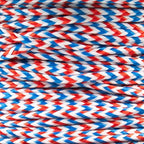 Paracord Planet Micro Paracord – Thin Braided Cord for Crafting, Fishing, and DIY Projects in 125 ft Spools – Red, White & Blue