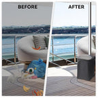 Boat Trash Can, Portable Boat Trash Bag, Reusable Boat Garbage Bag, Easy to Install & Clean, 3.96 Gallons Multi-Purpose Boating Equipment Accessories for Fishing Kayak Pontoon Boat(1PCS Black)