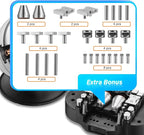 DZQ Ball Vise 4" Engraving Setting Tool 360°Rotation Professional Ball Vise 36PCS Attachment Jewelry Engraving Block Tools Standard Block