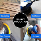 Air Random Obrital Sander 5" Dual Action Palm Sander, Hook and Loop Air Powered and Swirl Free. (5" da sander)