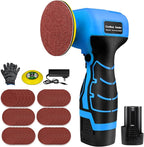 16.8V Cordless Electric Sander with 36PCS Sandpapers, 3500 RPM, 3.0Ah Battery, Lightweight & Compact Design for Wood, Metal, Paint Removal, and DIY Projects