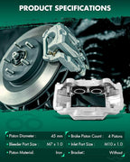 SCITOO 192712 Front Right Disc Brake Caliper Assembly Without Bracket For Toyota For 4Runner 2003-2005,For Toyota For Sequoia 2001-2007,For Toyota For Tundra 2000-2006