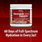 Jigsaw Health Electrolyte Supreme | Broad Spectrum of Electrolytes + Trace Minerals | Fruit Punch Flavor | 60 Servings (Jar)