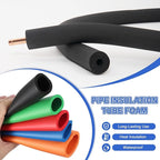 uxcell Pipe Insulation Tube Foam, 1-7/16" ID x 1/4" Thick x 1.64ft Foam Pipe Cover Non-Slip Hollow Tubing Guitar Air Conditioner Stand Fitness Equipment Handles, Black