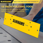 Sheet Metal Bender, 12 Inch Folding Tool for HVAC, Ductwork, Precision Folding Tool for 3/8" & 1" Folds, Heavy-Duty Sheet Metal Tools for Pros