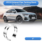 4 Inch Stainless Steel Exhaust Clamp, Universal for Welding and Exhaust Pipe Repair (4 inches)