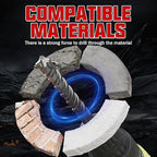 CSOOM SDS Plus Rotary Hammer Drill Bit 1"x10.24", Professional Concrete Drill Bit for Concrete, Brick, Stone and Cement Walls
