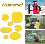 45PCS Nylon Repair Patch Self-Adhesive Pre-Cut Fabric Patch Down Jacket Repair Patches for Puffer Jackets Tenacious Tape Polyester Waterproof Lightweight Tent Repair Patch for Clothes Bag(Yellow)