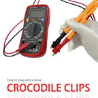 1000V 10A Multimeter Test Leads, Multimeter Leads+2pcs Alligator Clips, Test Probes Leads