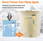 Backflow Preventer Pipe Insulation Cover (5°F) - Irrigation Sprinkler Valve Insulated Pouch - Water Well Pump Cover - Sturdy 5 Layers for Winter Freeze Protection, 18" W x 24" H, Beige