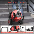Drain Cleaning Machine 100Ft 3/4 Inch Cable, 750W Auto Feed Portable Electric Sewer Snake, Electric Drain Auger with 6 Cutter Air-Activated Foot Switch for 4" to 8" Pipes