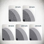 POWERTEC Bench Grinder Wheel 8 Inch 36 Grit, Aluminum Oxide Grinding Wheel for Bench Pedestal Grinder, 1" Thick 5/8" Arbor, Sharpening & Shaping Drill Bits, Blade, and Chisel 1PK (15516)