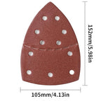 50PCS Mouse Detail Sander Sandpaper 11 Holes 80 Grit Hook and Loop Mouse Sanding Sheets for Mouse Sanders Abrasive Pads for Precision Sanding