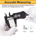 6 inch Digital Caliper Micrometer,ABS Body for Accurate Measurements with LCD Screen, Auto-Off Feature, Inch and Millimeter Conversion