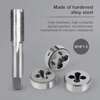 FAHKNS Metric Tap and Die Set 110 PCS M2-M18 Rethreading Kit for Making Screw Threads for Cutting External and Internal Thread Threading