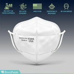 Breatheze KN95 Face Masks Made in USA - Face Masks Disposable KN95 Mask - FDA Registered Masks