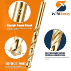 Cobalt Drill Bit Set 7/32" - 13PCS, M35 Twist Drill Bits Straight Shank, 7/32" High Speed Steel Drill Bits for Drilling in Hard Metal, Stainless Steel, Cast Iron