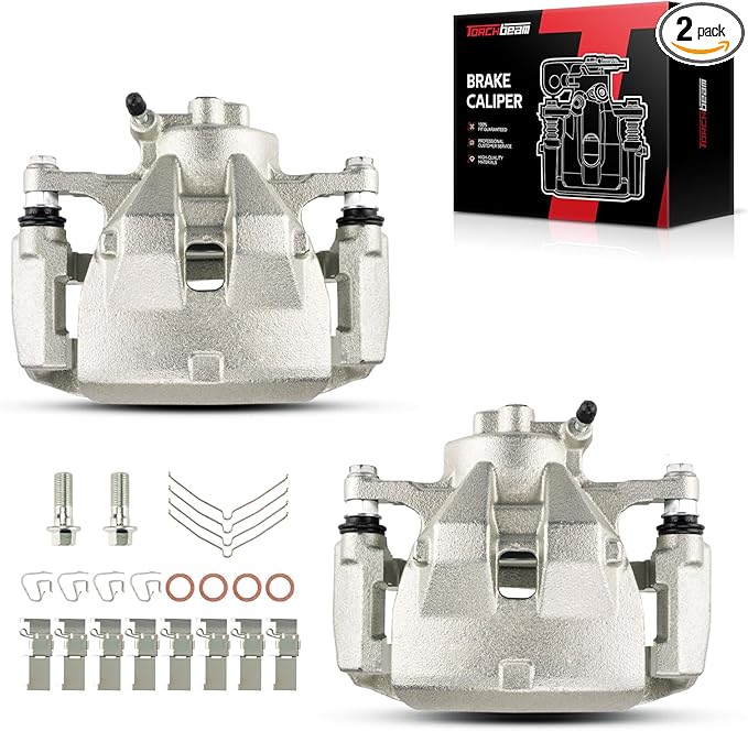 Torchbeam Front Brake Calipers Set for Toyota 2007-2017 Camry, Lexus 2007-2012 2016-2018 ES350, Toyota 2008-2018 Avalon, Front Left and Front Right Calipers Replace # 19B3128+19B3129