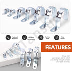 Tanstic 30Pcs 1/2 Inch EMT Pipe Strap Zinc Plated Steel One Hole Strap Conduit Clamp Rigid Pipe Strap for Pipe Fixing