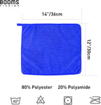 Booms Fishing B0T Microfiber Fishing Towel with Clip, 3 Pack Blue
