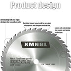10 Inch Table Cutting Saw Blade 40 Tooth,Replace for Forrest WW10407125 Woodworker II 10-Inch 40 Tooth Blade,Compatible with DEWALT 10" Table Saw,Wood Fine Finish Cutting 1" Arbor Longer Life 5X