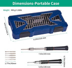 Precision Screwdriver Set,Premium Ergonomic Screwdriver with 55 High Strength Magnetic Screw Driver Bits for Computer Watches Jewelers and other Small Electronics Repair.