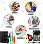 264 Pcs Mini Tape Screwdriver Keychain Set Christmas Men Gifts Bulk Adult Party Favors Multitool Pen Card Tool Measuring Keychains Stocking Christmas Stuffers for Men Dad (Multicolor)