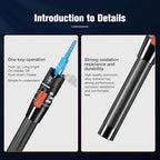 Visual Fault Locator,10-20KM Fiber Optic Cable Tester Meter, VFL Red Light Pen Light Source Testers(Black)