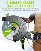 WORKPRO 16 Inch Wet Concrete Saw with Water Cutting Attachment, 1600W 3100RPM Electric Concrete Saw, Max Cutting Depth 6.69", Ideal for House, Foundation, Courtyard Renovation