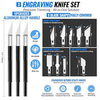 68Pcs 3D Printer Tools Kit with Storage Case, FDM/SLA Printer Accessories - Deburring Tool, 3D Print Removing Scrapers, Metal Files, Brushes, Hand Drill, Tweezers, for Bambu Lab, Ender 3, Kobra, etc.
