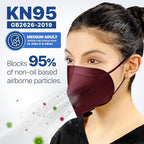 BNX KN95 Face Masks Made in USA (Adult Large, Adult Medium, Kids Small) (Earloop) (Model: E95/E95M/E95S)