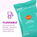 Lume Acidified Body Wash & Flushable Deodorant Wipes - 24 Hour Odor Control - Hydrating Wash - Without SLS or Parabens - OB/GYN Developed - 8.5 Ounce (Unscented) 15 Count Wipes (Cool Cucumber)