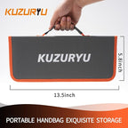 KUZURYU 31PCS Metal File Set - 4 Metal Files for Steel and 12 Needle Files with Steel Brush, Tool Bag, Riffler File, 12 Sandpaper and Gloves, Suitable for Metal and Wood Processing