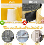 Pipe Insulation Tape, Pipe Wrap Insulation Foam Tape Self Adhesive, Outdoor Water Pipe Insulation Roll for HVAC, AC Line Insulation, 5 inch x 16.5 FT Heat Tape for Water Pipe, White