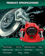 SCITOO 18-4072 18-4071 Front Left & Right Brake Calipers Without Bracket For Avanti For II,For Buick For Century/For Regal,For Chevrolet For Blazer,For GMC,For Isuzu,For Oldsmobile,For Pontiac