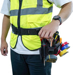 MELOTOUGH 2" Nylon Web Work Tool Belt for Men with Heavy Duty Quick Release Rugged Metal Buckle outdoor men's belt Tool Belts (Black)