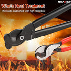 MAXPOWER Cable Cutters Set, 10-inch and 14 in-ch Heavy Duty Cable Cutters for Cutting Copper and Aluminum Cable-2 Pack