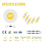 Kuject 200PCS Solder Seal Wire Connectors AWG 12-10, Yellow Solder Seal Heat Shrink Butt Connectors Terminals Solder Sleeve Waterproof Wire Splice Connector for Marine Boat Wire Joint