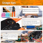320PCS Electrical Connectors Red Copper, Heat Shrink Wire Connectors Kit, Crimp Connector Wire Terminals for Automotive Marine