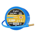 14 AWG Tracer Wire 600V 100% Solid Copper Conductor Direct Burial Underground, Blue Tracer Wire for Locating Underground Pipes and Lines Water Sewer Pipe Fiber Optic Gas Electrical Wire, 250 FT