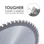 Luckyway 3-Pack 7-1/4 Inch 24T Framing & 40T Crosscutting & 60T Finish with 5/8 Inch Arbor TCT Circular Saw Blade for Cutting Wood